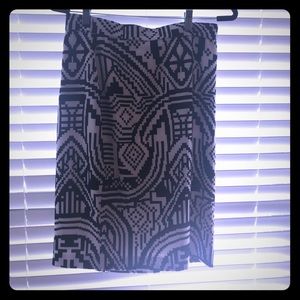 Black and White pencil skirt